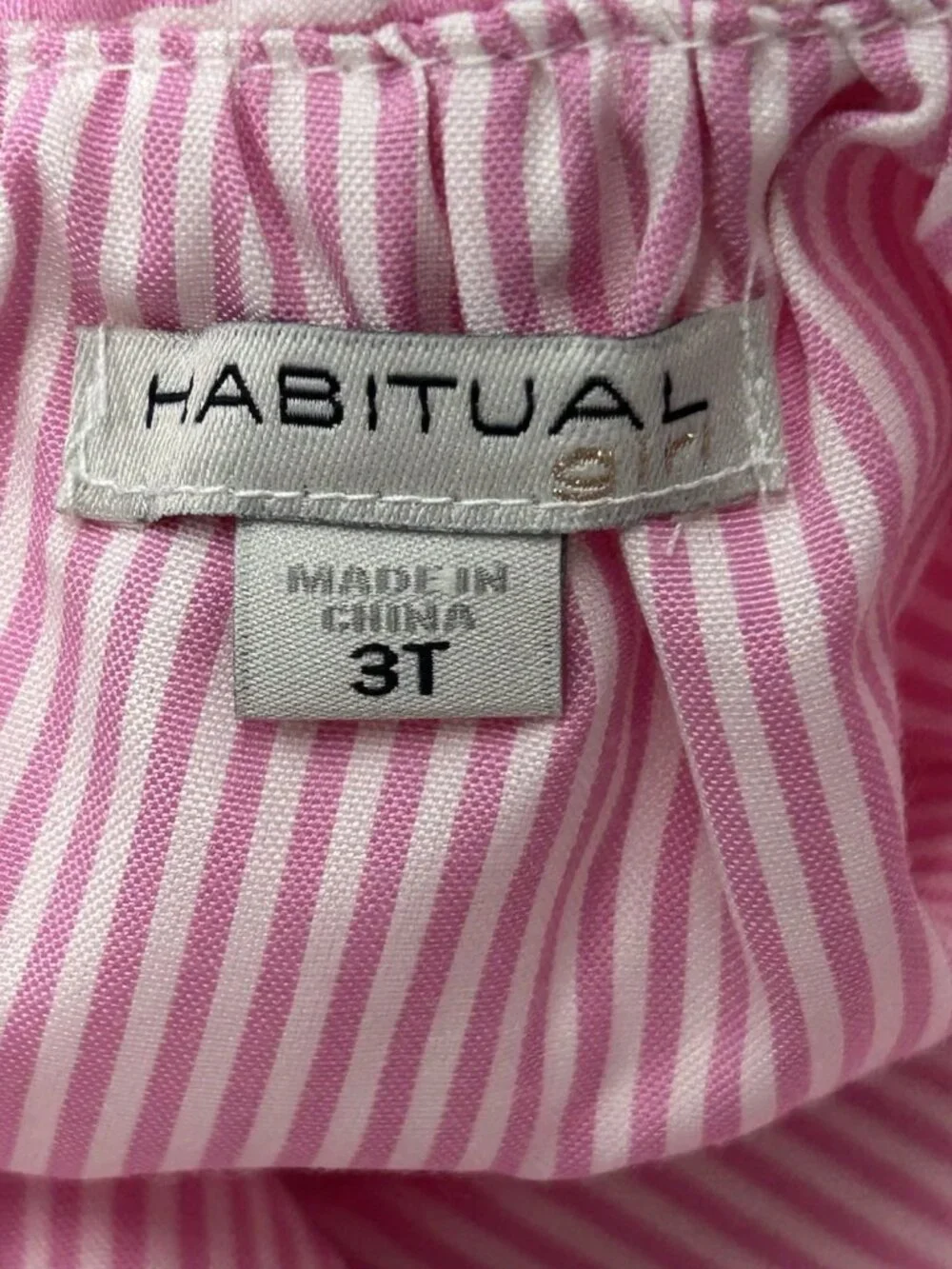 NEW Habitual Girls Jumpsuit 3T LOT Of 3 Sleeveless Striped Nautical Preppy READ